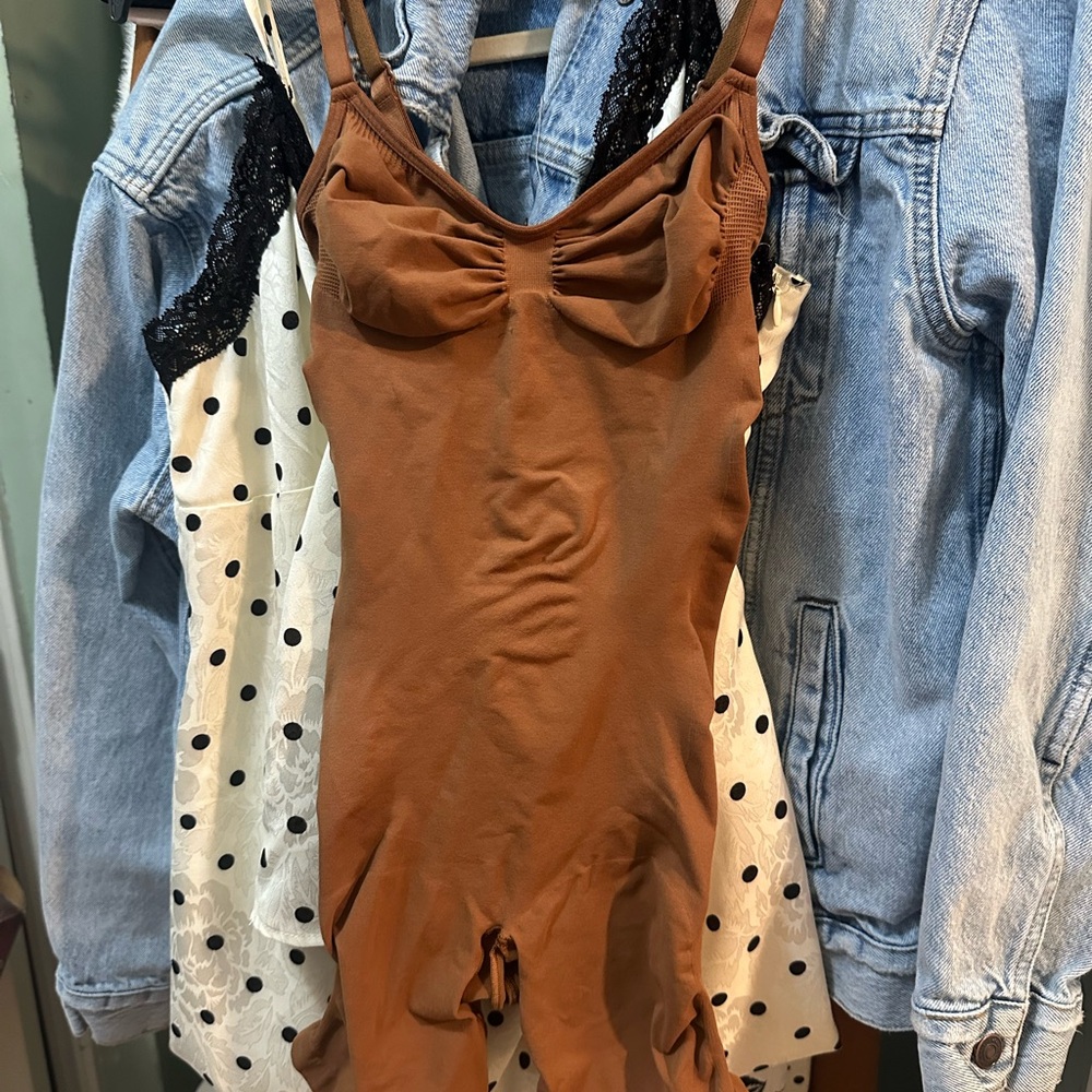 SKIMS Brown Shapewear Bodysuit